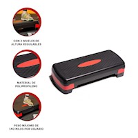 Base Deportiva Rojo con 2 Alturas para Tonificar Piernas Y+Ligas Regalo